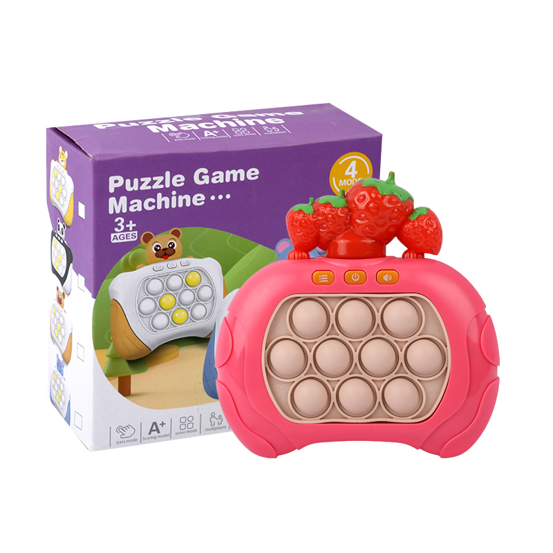 Picture of Pop It Puzzle Game Machine | Electronic Quick Push Fidget Toy | 4-Mode Handheld Pop It Game | Light & Sound Sensory Pop It | Perfect for Brain Training & Stress Relief- 1piece