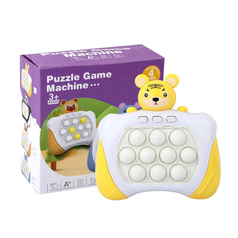 Picture of Pop It Puzzle Game Machine | Electronic Quick Push Fidget Toy | 4-Mode Handheld Pop It Game | Light & Sound Sensory Pop It | Perfect for Brain Training & Stress Relief- 1piece