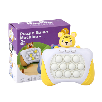 Picture of Pop It Puzzle Game Machine | Electronic Quick Push Fidget Toy | 4-Mode Handheld Pop It Game | Light & Sound Sensory Pop It | Perfect for Brain Training & Stress Relief- 1piece