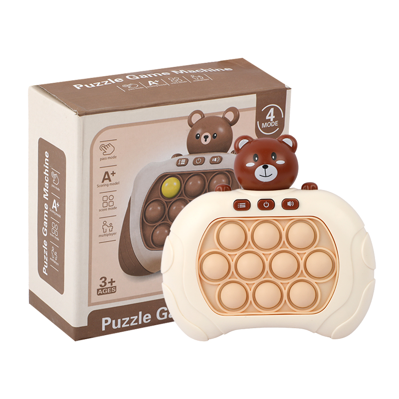 Picture of Pop It Puzzle Game Machine | Electronic Quick Push Fidget Toy | 4-Mode Handheld Pop It Game | Light & Sound Sensory Pop It | Perfect for Brain Training & Stress Relief- 1piece