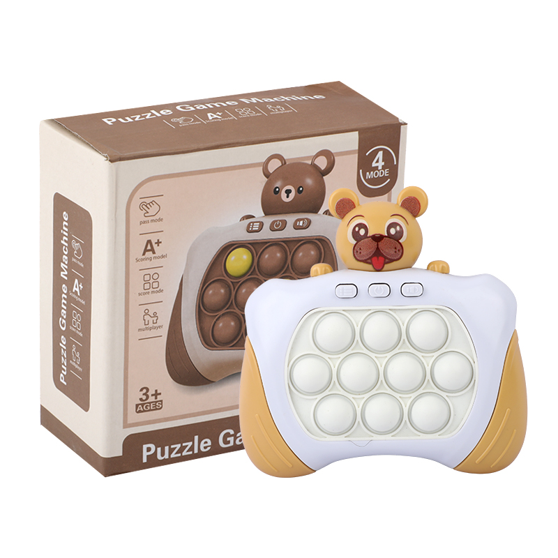 Picture of Pop It Puzzle Game Machine | Electronic Quick Push Fidget Toy | 4-Mode Handheld Pop It Game | Light & Sound Sensory Pop It | Perfect for Brain Training & Stress Relief- 1piece