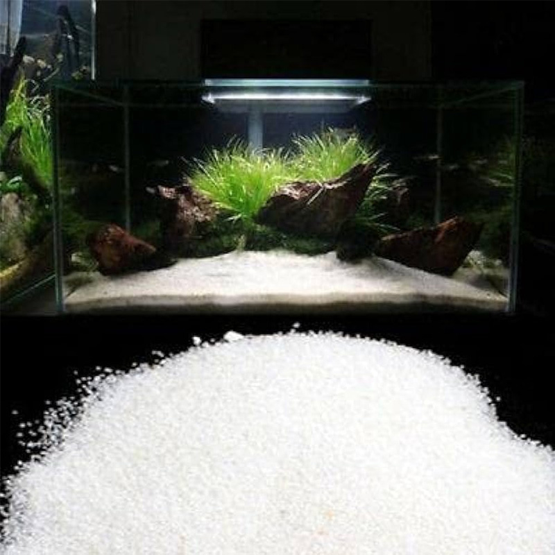 Picture of 02 KG pack of White Sand For Aquarium and planted aquarium decoration  -একুরিয়ামের জন্য সাদা বালি