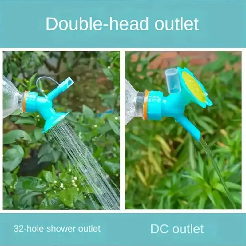Picture of 05 Pcs 2 In 1 Reusable Plastic Sprinkler Nozzle Bottle Shower Cap Flower Plant Vegetable Watering Device Watering Can Sprinkler
