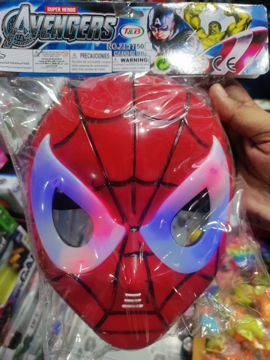 Picture of Spider Man Mask LED Light Spider Mask For Kids Superhero mask