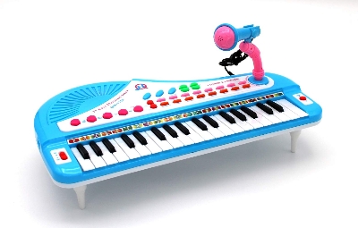 Picture of Love&Mini Piano Keyboard Toy for Girls - 24 Keys Toddler Music Toy Instrument with Microphone, Pink Piano Toy for 1 2 3 Years Old Girls Birthday Gift