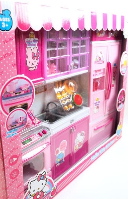 Picture of Big Hello Kitty Modern Kitchen Set , Baby girls kids love home kitchen