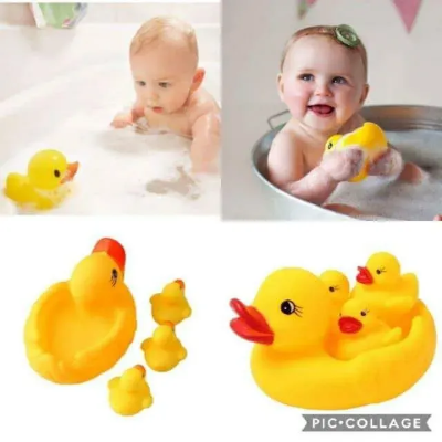 Picture of Baby Bathing Rubber Squeaky Ducks Floating Play Water Pool Tub Toys