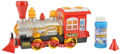 Picture of Smoke Happy Papa Motion Train Bubble Dispenser Train, Multi Function, Light, Sound and Movement Sensor Wheels . Kids Train toy Big Size