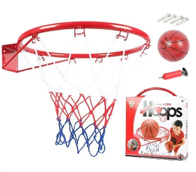 Picture of Door Basketball Hoop (15”x11.5”) Mini Wall Basketball Goal Backboard Rim Indoor Toys Set for Toddlers Kids Child Boys Girls Sport with Ball Pump Family Game Gift for Age 3 4 5 6 7 8 Year Old