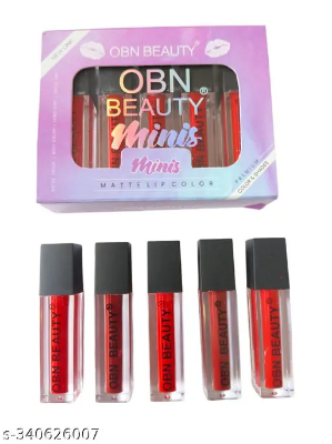 Picture of Matte Mini Liquid Lipstick Set 5 pcs - Red Edition
