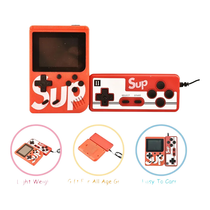 Picture of Handheld Gaming Console Video Game Box with Double Remote 400 Retro Games with Television Support SUP Gaming Box for Kids 3 Inch LED Screen