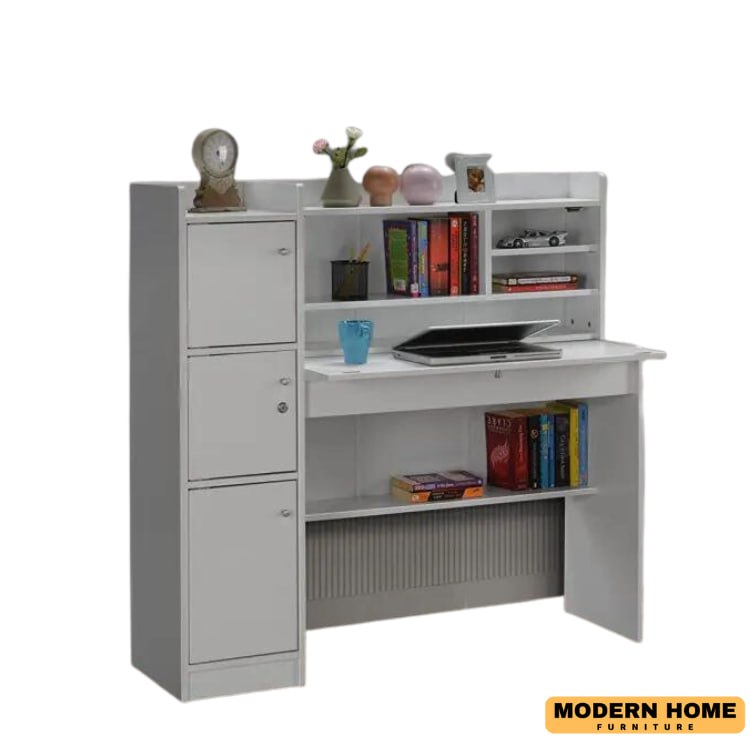 Picture of Stylish Addition - Modern Reading Table/Study Desk/Laptop Desk with Three Large Storage and Lock by Modern Home Furniture - Sustainable Choice M