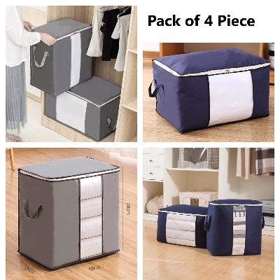 Picture of 4Pcs Winter Cloths Storage Organizer Bags. Blankets Cover, Cloth Organizer, Winter Storage Organizer.(SB 03)