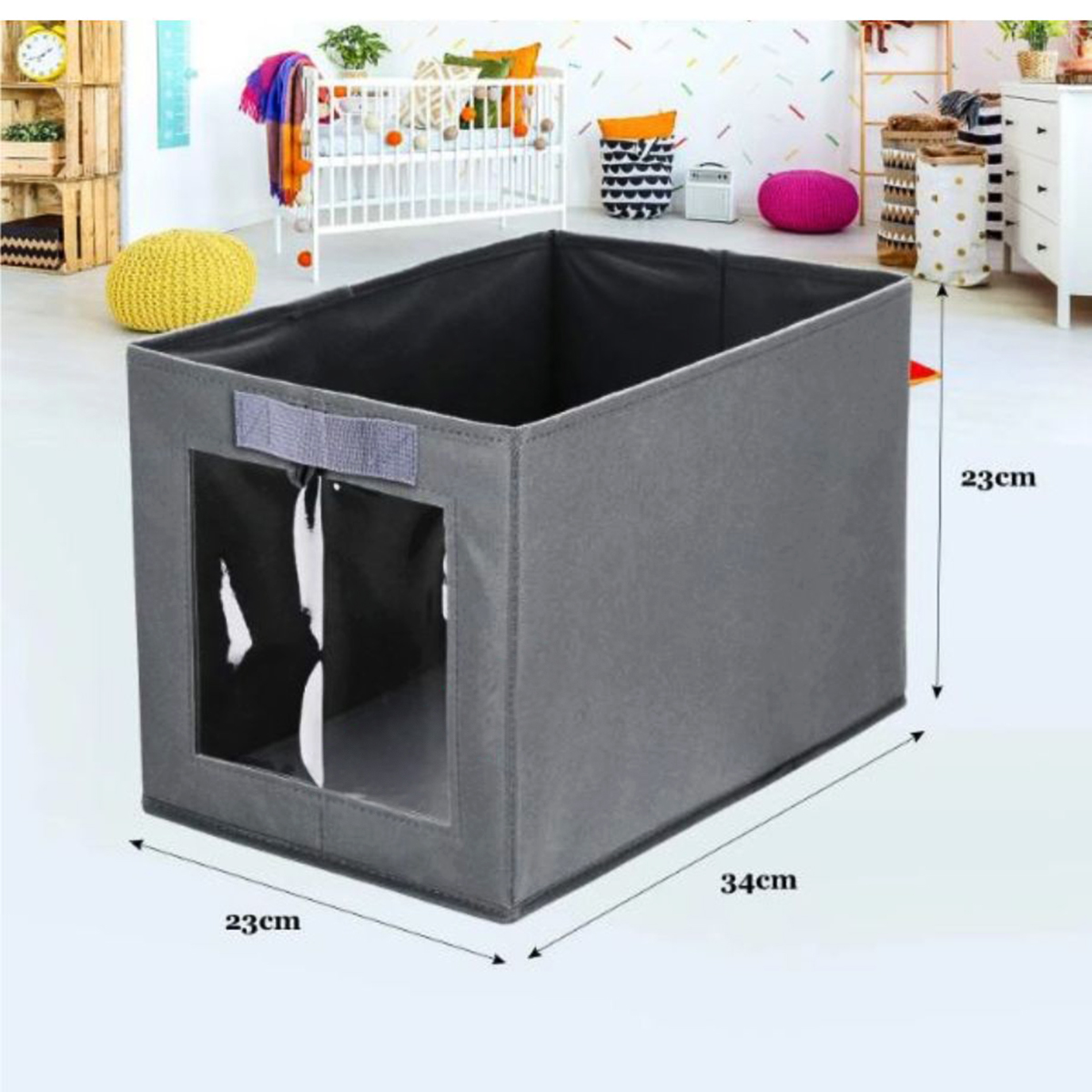 Picture of Foldable Cloth Organizer Box, 3 Pcs Cloth Storage Organizer Box