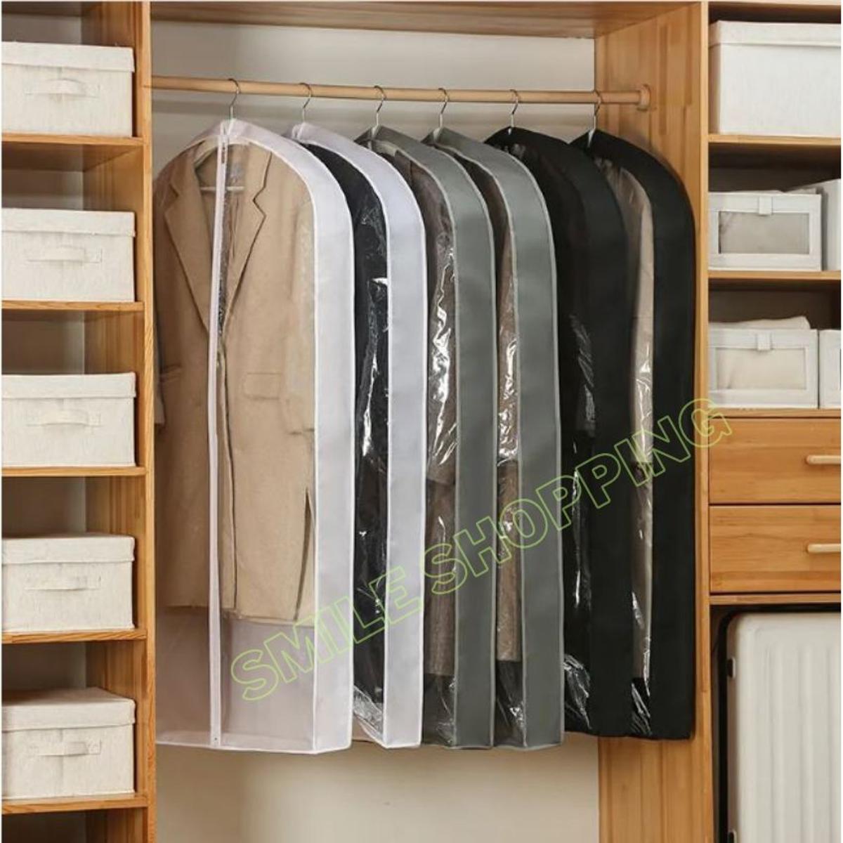 Picture of L Size Premium Quality Dustproof Cloth Cover For Blazer, Panjabi,  & Long Dress. 1 Pcs Transparent Cloth Cover.