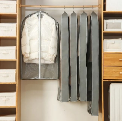 Picture of S Size Premium Quality Dustproof Cloth Cover For Blazer, Panjabi,  & Long Dress. Transparent Cloth Cover