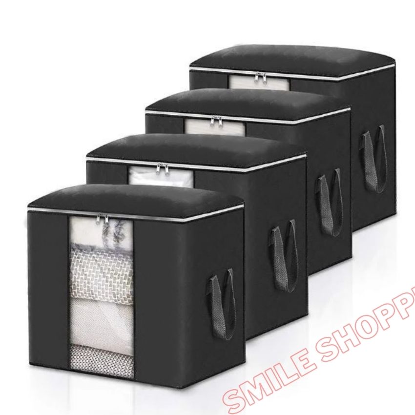 Picture of 4 Pcs Vertical Size Premium Quality Cloth Storage Bag, Quilt Storage Bag Large Size Storage Bag With High Quality Zipper (SB-03)