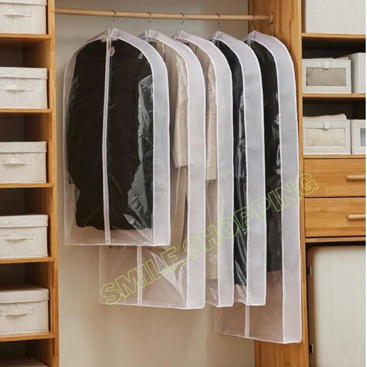 Picture of M Size Premium Quality Dustproof Cloth Cover For Blazer, Panjabi,  & Long Dress. Transparent Cloth Cover.