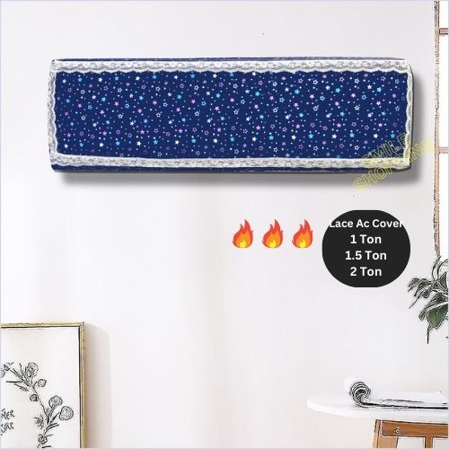 Picture of Beautiful Printed  Ac Cover (1Ton, 1.5Ton ,2Ton & ,2.5 Ton) New Lace Printed Ac Cover