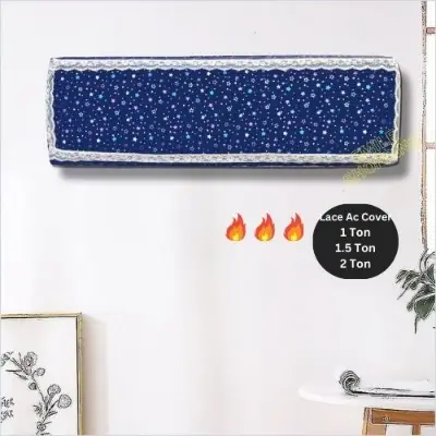 Picture of Beautiful Printed  Ac Cover (1Ton, 1.5Ton ,2Ton & ,2.5 Ton) New Lace Printed Ac Cover