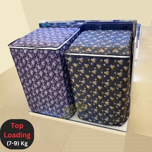 Picture of Dustproof Washing Machine Cover (7-9Kg) Beautiful Printed Dustproof Top Loading Washing Machine Cover
