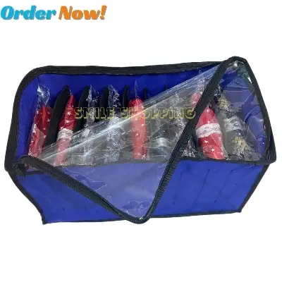 Picture of New 9 Grids Large Cloth Organizer Box With Transparent Cover. Cloth Storage Box Premium Quality Zipper & Material
