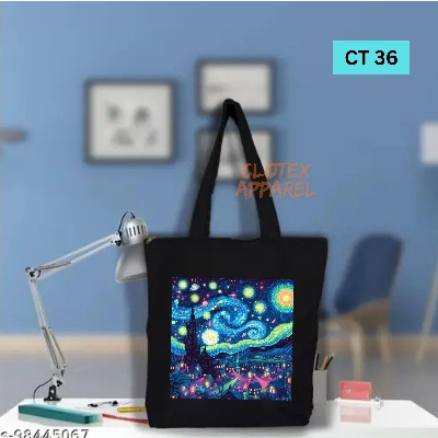 Picture of Smile Canvas Tote Bag Women Empowerment Designed Cotton Canvas Tote Bag With Zipper for Women Girls  Ladies Everyday Daily Useable Fashionable Hand Shoulder Bag For School College University Students (CT 36)