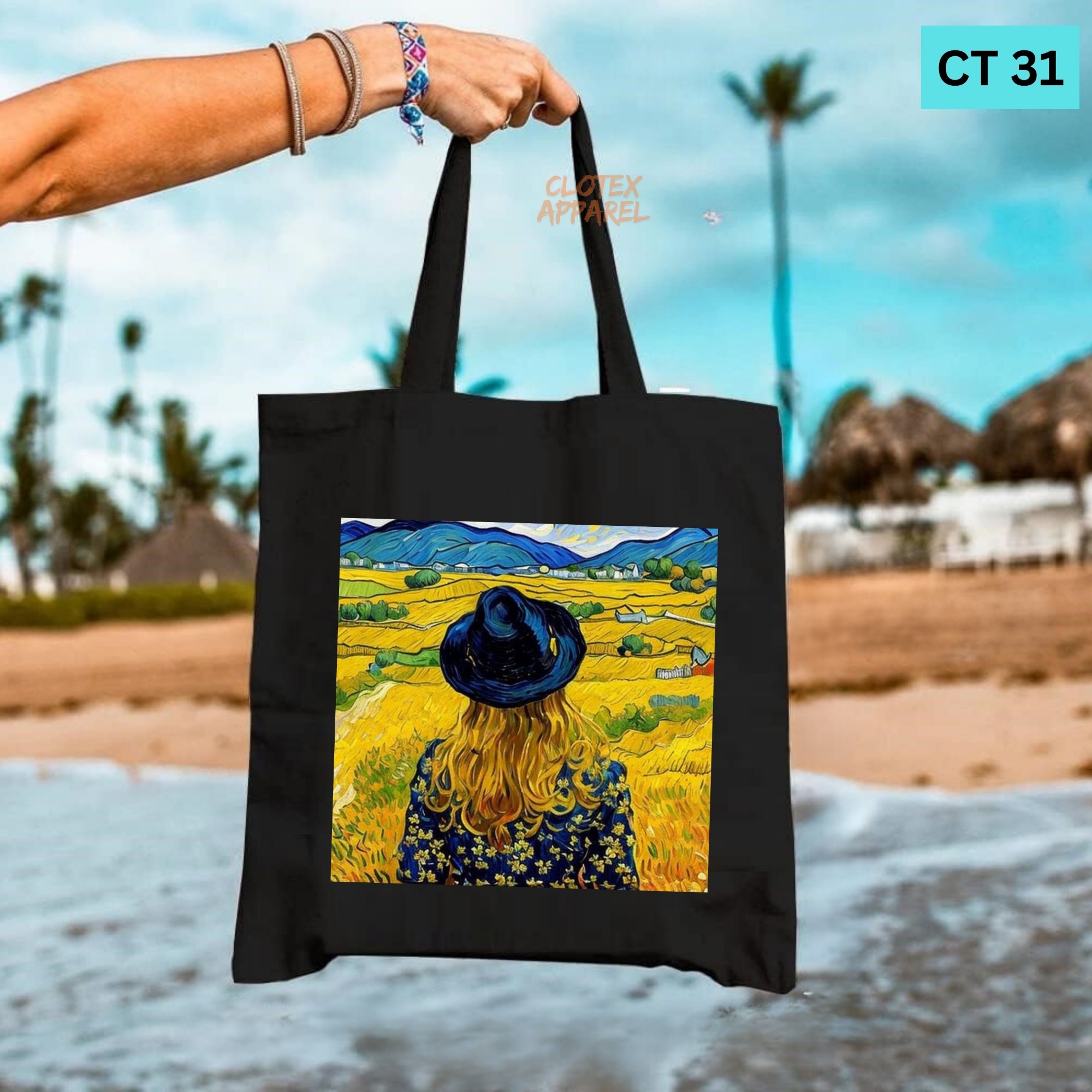 Picture of Smile Canvas Tote Bag Women Empowerment Designed Cotton Canvas Tote Bag With Zipper for Women Girls  Ladies Everyday Daily Useable Fashionable Hand Shoulder Bag For School College University Students (CT 31)