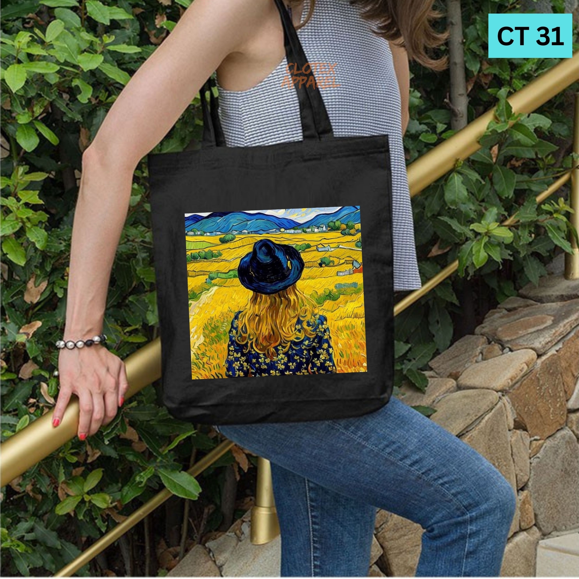 Picture of Smile Canvas Tote Bag Women Empowerment Designed Cotton Canvas Tote Bag With Zipper for Women Girls  Ladies Everyday Daily Useable Fashionable Hand Shoulder Bag For School College University Students (CT 31)