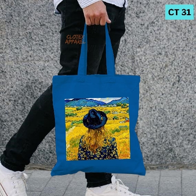 Picture of Smile Canvas Tote Bag Women Empowerment Designed Cotton Canvas Tote Bag With Zipper for Women Girls  Ladies Everyday Daily Useable Fashionable Hand Shoulder Bag For School College University Students (CT 31)