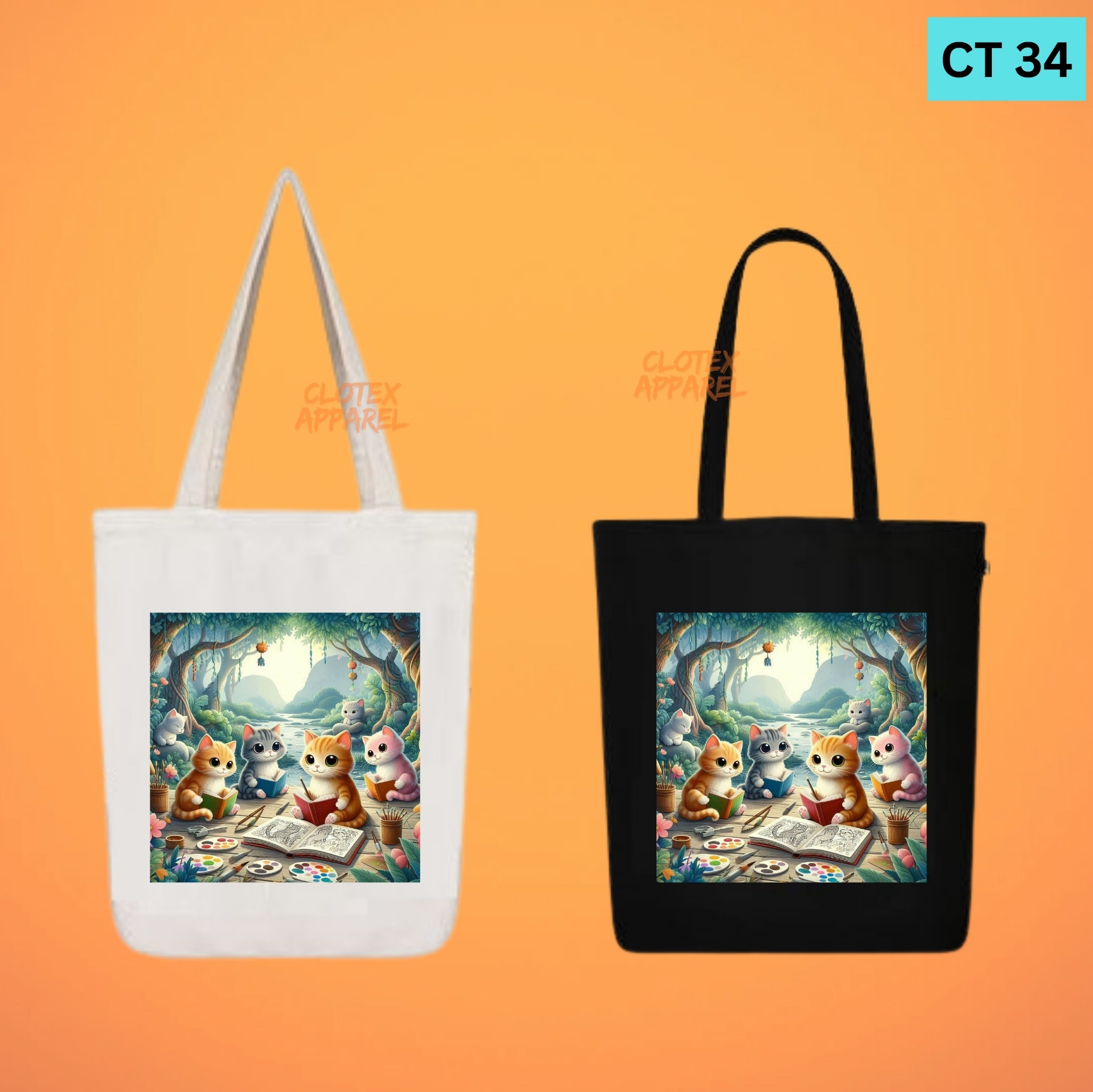 Picture of Smile Canvas Tote Bag Women Empowerment Designed Cotton Canvas Tote Bag With Zipper for Women Girls  Ladies Everyday Daily Useable Fashionable Hand Shoulder Bag For School College University Students (CT 34)