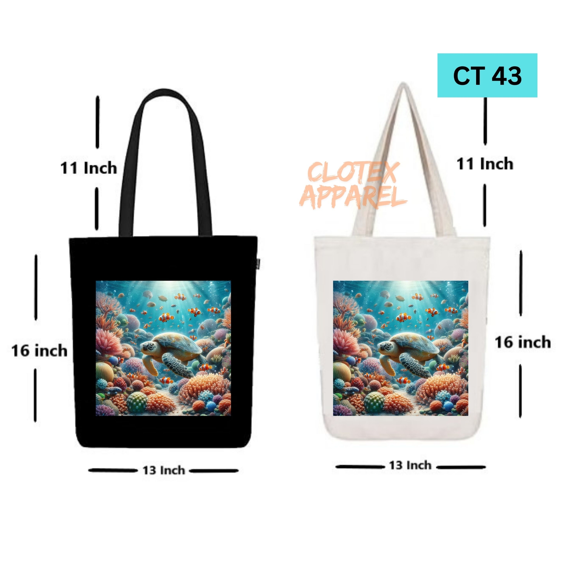 Picture of Smile Canvas Tote Bag Women Empowerment Under Water Designed Cotton Canvas Tote Bag With Zipper for Women Girls  Ladies Everyday Daily Useable Fashionable Hand Shoulder Bag For School College University Students (CT 43)