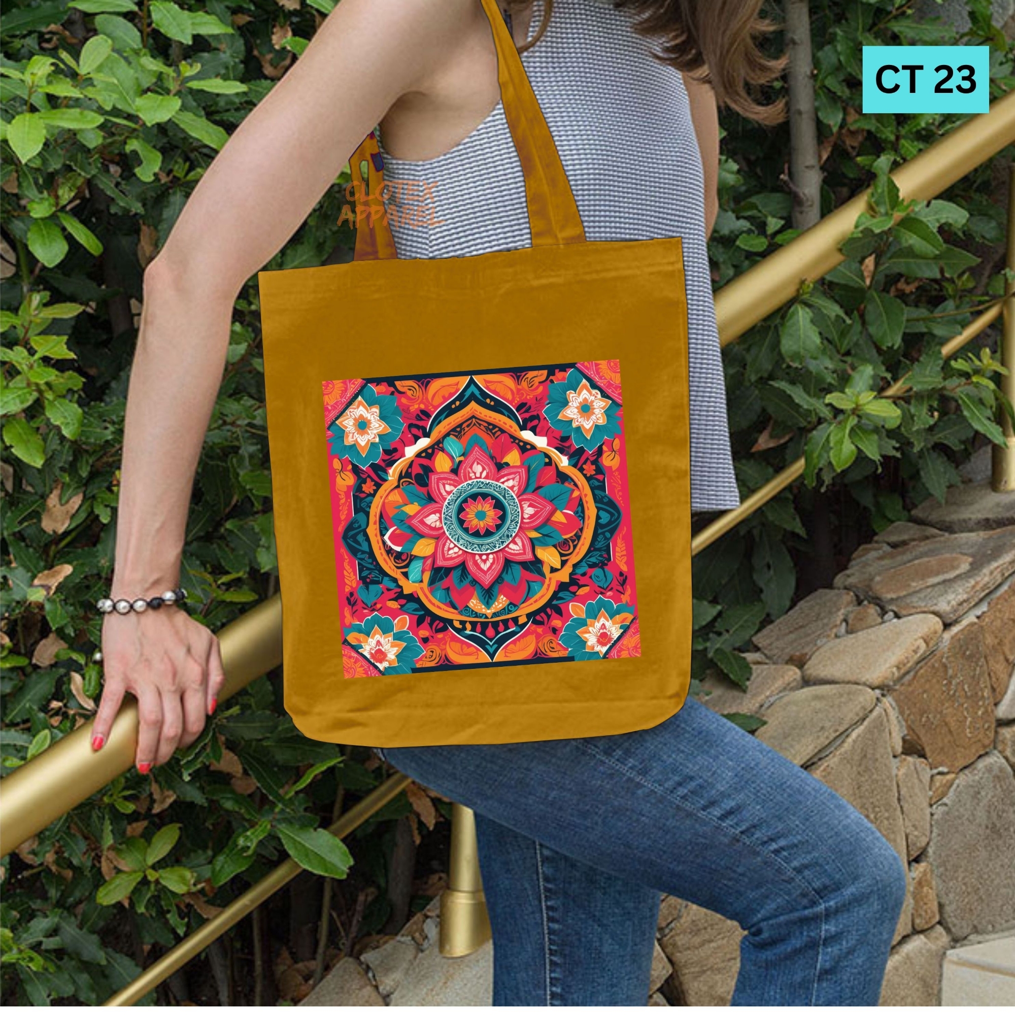 Picture of Smilw Canvas Tote Bag Women Empowerment Designed Cotton Canvas Tote Bag With Zipper for Women Girls  Ladies Everyday Daily Useable Fashionable Hand Shoulder Bag For School College University Students (CT 23)