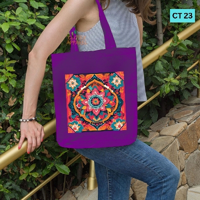 Picture of Smilw Canvas Tote Bag Women Empowerment Designed Cotton Canvas Tote Bag With Zipper for Women Girls  Ladies Everyday Daily Useable Fashionable Hand Shoulder Bag For School College University Students (CT 23)