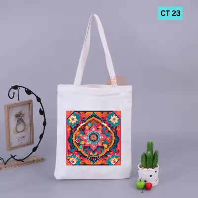 Picture of Smilw Canvas Tote Bag Women Empowerment Designed Cotton Canvas Tote Bag With Zipper for Women Girls  Ladies Everyday Daily Useable Fashionable Hand Shoulder Bag For School College University Students (CT 23)