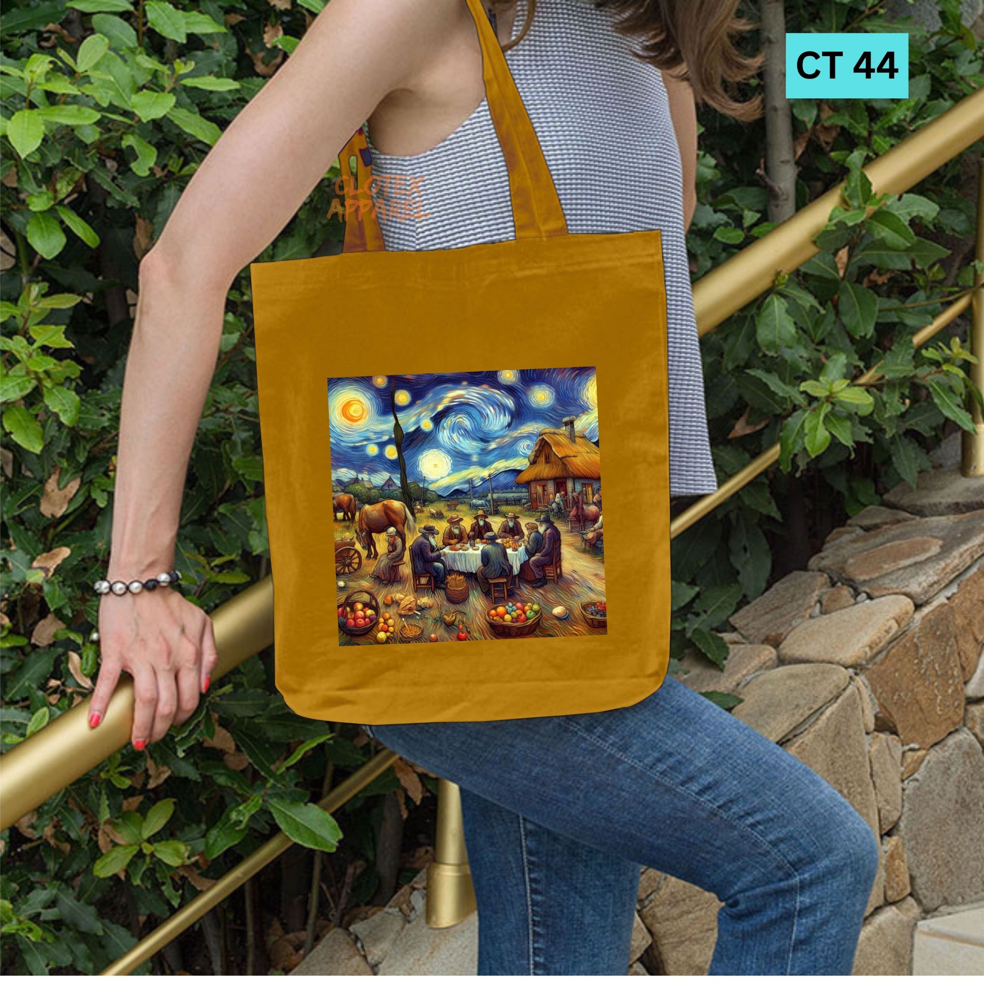 Picture of Smile Canvas Tote Bag Women Empowerment Designed Cotton Canvas Tote Bag With Zipper for Women Girls  Ladies Everyday Daily Useable Fashionable Hand Shoulder Bag For School College University Students (CT 44)