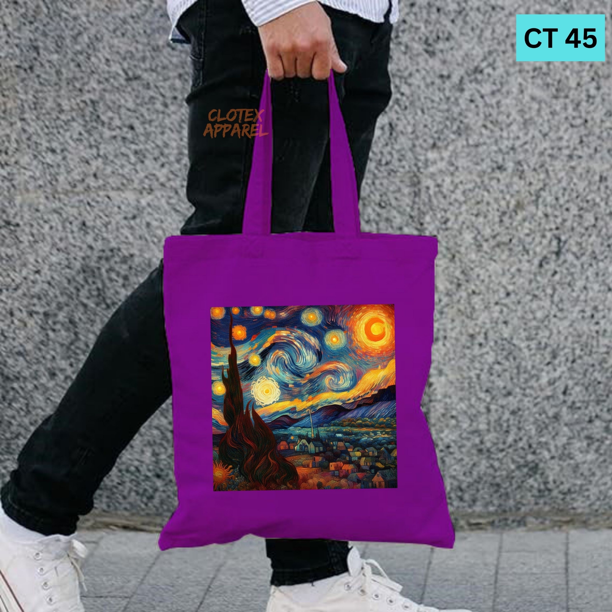 Picture of Smile Canvas Tote Bag Women Empowerment Village Image Designed Cotton Canvas Tote Bag With Zipper for Women Girls  Ladies Everyday Daily Useable Fashionable Hand Shoulder Bag For School College University Students (CT 45)