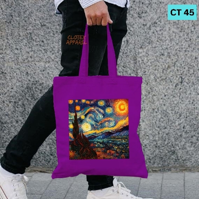 Picture of Smile Canvas Tote Bag Women Empowerment Village Image Designed Cotton Canvas Tote Bag With Zipper for Women Girls  Ladies Everyday Daily Useable Fashionable Hand Shoulder Bag For School College University Students (CT 45)