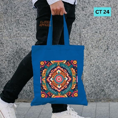 Picture of Smile Canvas Tote Bag Women Empowerment Designed Cotton Canvas Tote Bag With Zipper for Women Girls  Ladies Everyday Daily Useable Fashionable Hand Shoulder Bag For School College University Students (CT 24)