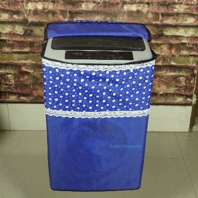 Picture of Beautiful Designed (12-14Kg) Washing Machine Cover, Top Loading Premium lace Washing Machine Cover (WMC-02)