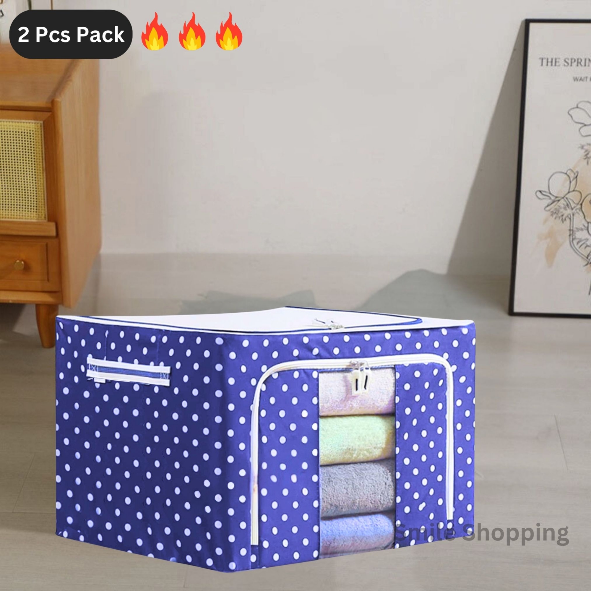 Picture of Printed High Quality Foldable Storage Bag Premium Quality Quilt Storage Bag