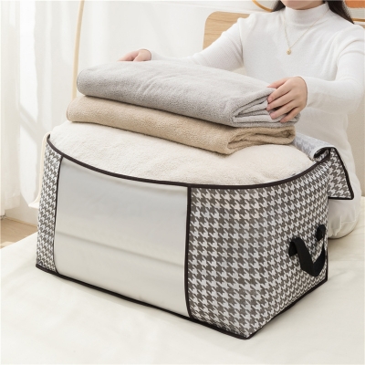 Picture of Printed Premium Quality Quilt Storage Bag Large Capacity Winter Cloth Blanket Storage Organizer