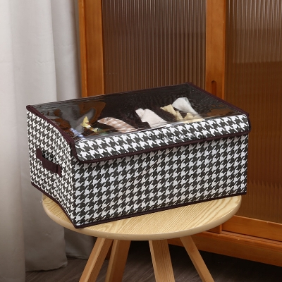 Picture of New Cloth Storage Box With  Transparent Cover Premium Quality Dustproof Cloth Organizer Box(NWP T9L )