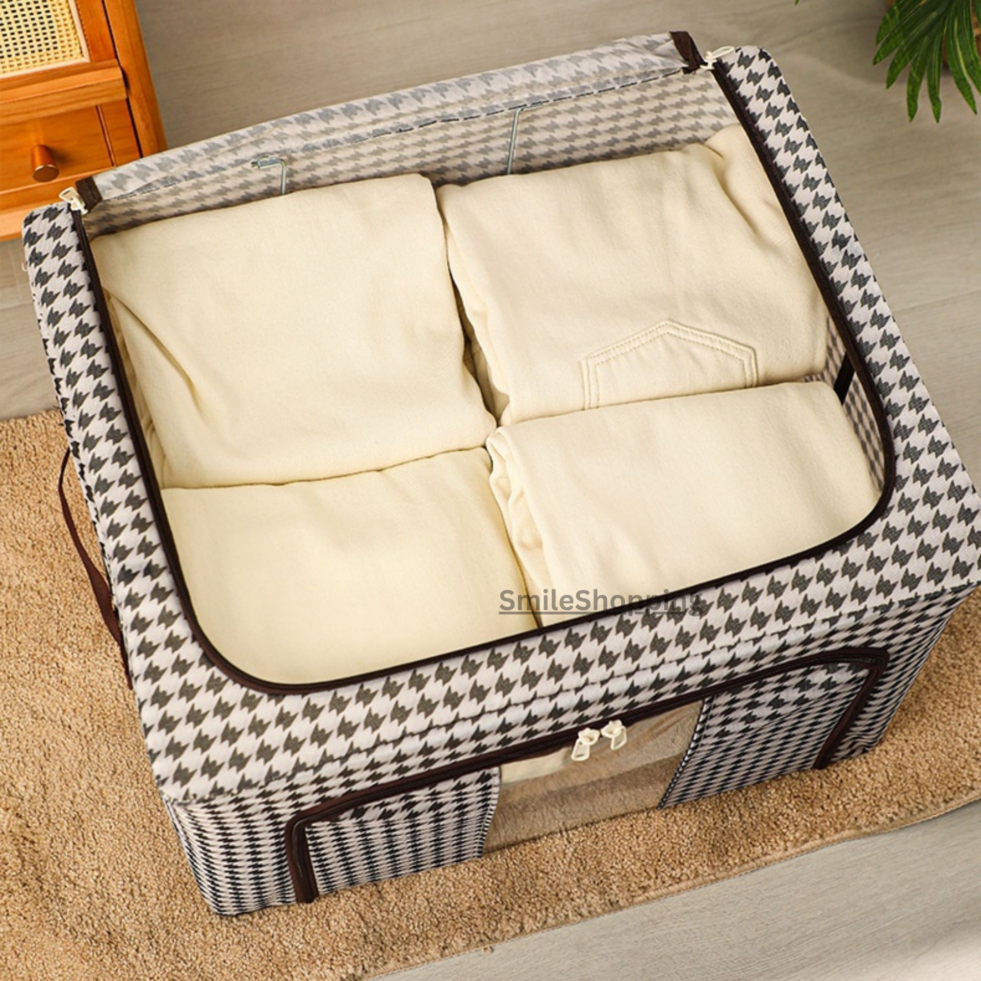 Picture of High Quality Foldable Storage Bag Premium Quality Printed Quilt Storage Bag (NWMB metal )