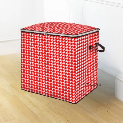 Picture of Square Shape  Large Capacity Winter Cloth Blanket Storage Organizer Printed Premium Quality Quilt Storage Bag  NWPSB -sq