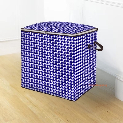 Picture of Square Shape  Large Capacity Winter Cloth Blanket Storage Organizer Printed Premium Quality Quilt Storage Bag  NWPSB -sq