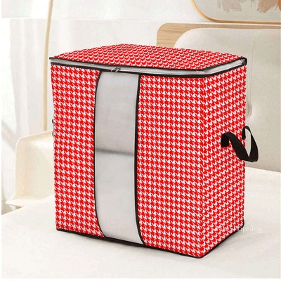 Picture of Vertical Printed Premium Quality Quilt Storage Bag Large Capacity Winter Cloth Blanket Storage Organizer NWPSB V