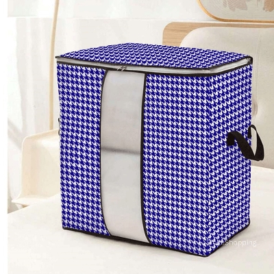 Picture of Vertical Printed Premium Quality Quilt Storage Bag Large Capacity Winter Cloth Blanket Storage Organizer NWPSB V