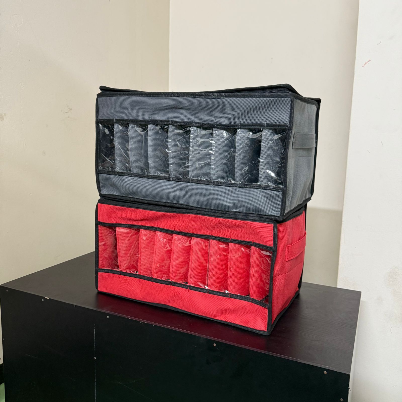 Picture of FS Transparent Cloth Organizer Box Stylish. Spacious. Smart Storage.(F9L)