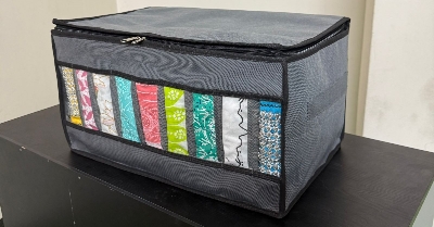 Picture of FS Transparent Cloth Organizer Box Stylish. Spacious. Smart Storage.(F9L)